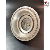 هالوژن آلومینیومی اس اچ لایتینگ مدل نگین دار نقره ای کد 602 (SH.LIGHTING)