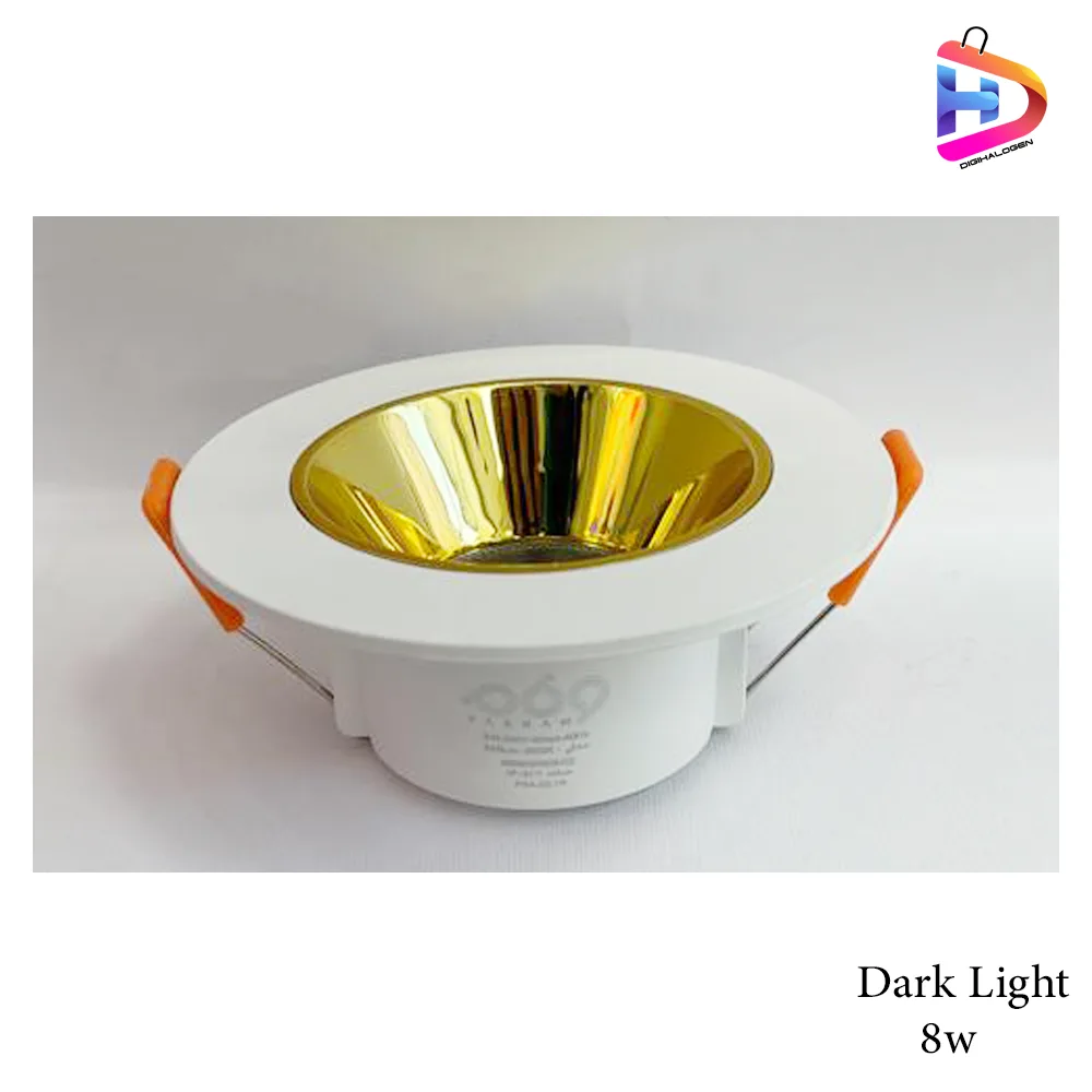 پنل توکار 8 وات فرنام مدل سفید طلایی