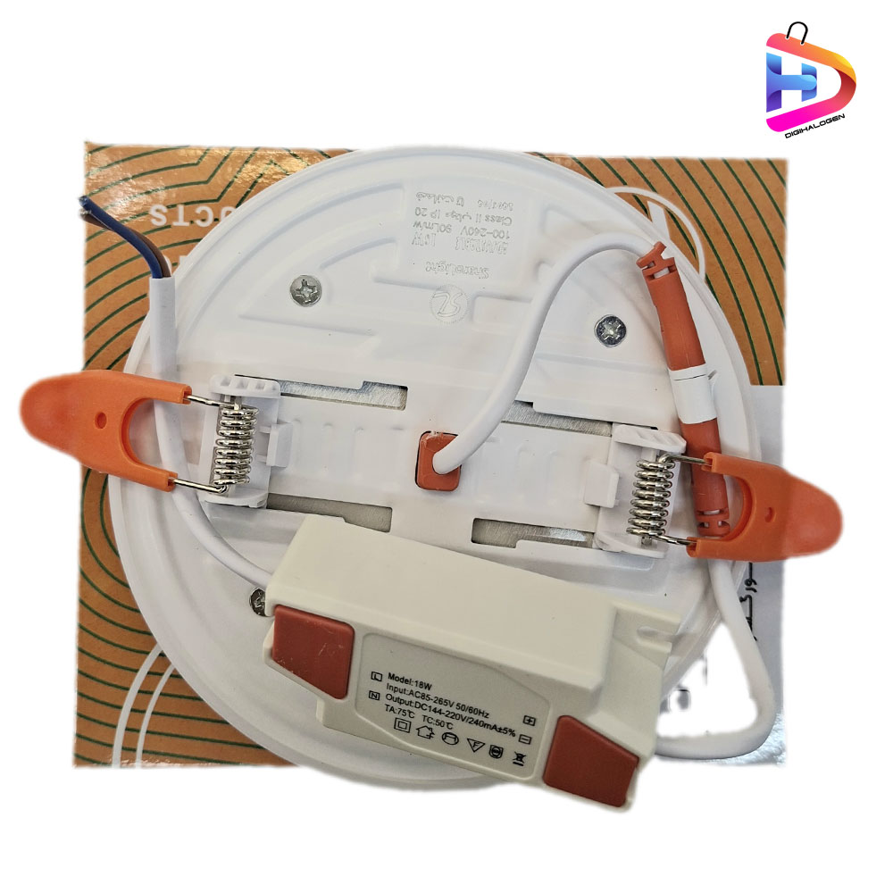 پنل سقفی سایز شو فول لایت گرد نچرال توکار 18 وات شارولایت