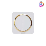 کلید دو پل دلند مدل سفید زه طلایی