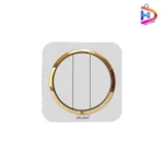 کلید سه پل دلند مدل آدا سفید زه طلایی