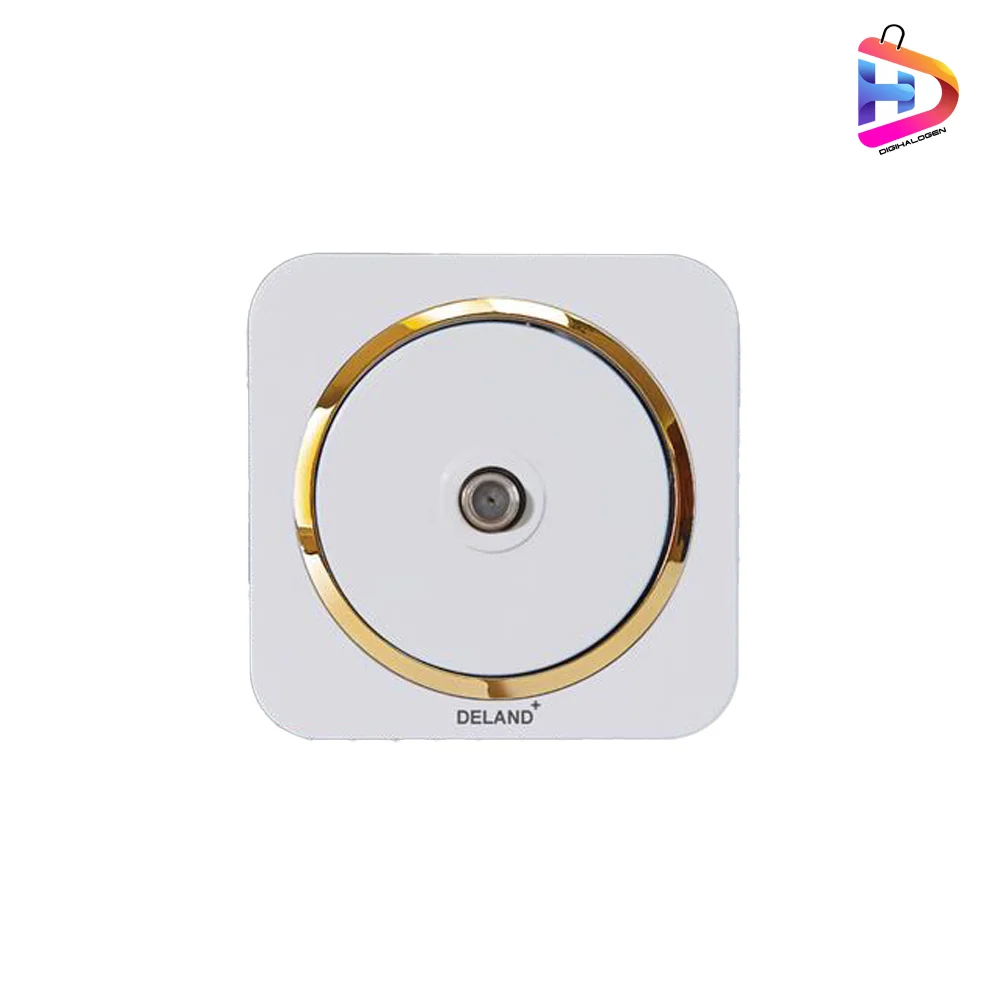 فیش ماهواره دلند مدل آدا سفید زه طلایی