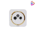 فیش آنتن مرکزی دلند مدل آدا سفید زه طلایی