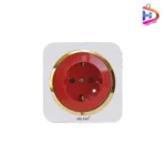 پریز ارت UPS دلند مدل آدا سفید زه طلایی